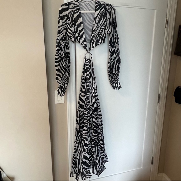 Alexandra Miro Saphira Zebra Cutout Dress - Picture 5 of 8